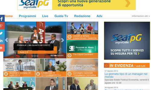 Reteconomy, la web tv dell’economia in diretta streaming