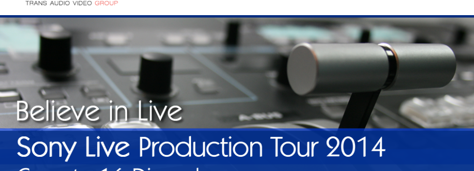 Sony Live Production Roadshow – Believe in Live, tappa a Caserta il 16 dicembre