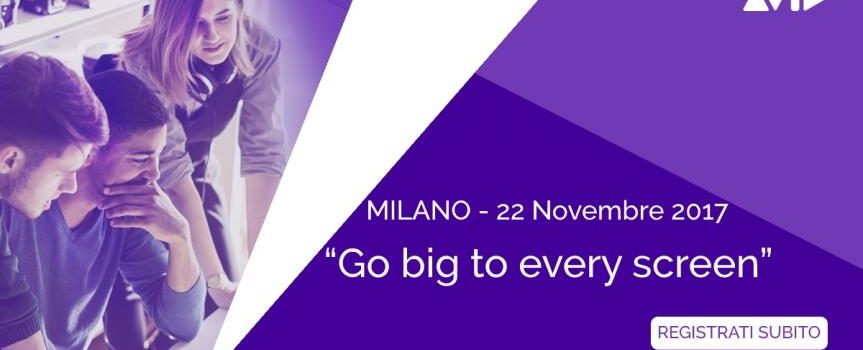 Avid e Adobe “Go big to every screen”, Milano 22 novembre