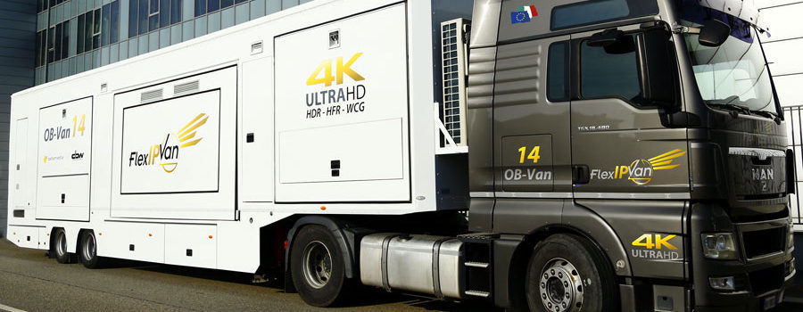 Il FlexIP van, OB-van14 di DBW e Betamedia