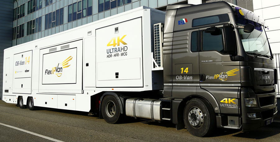 Il FlexIP van, OB-van14 di DBW e Betamedia