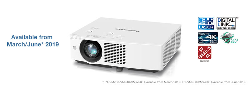 Panasonic proiettori laser portatili da 6000 Lumen.