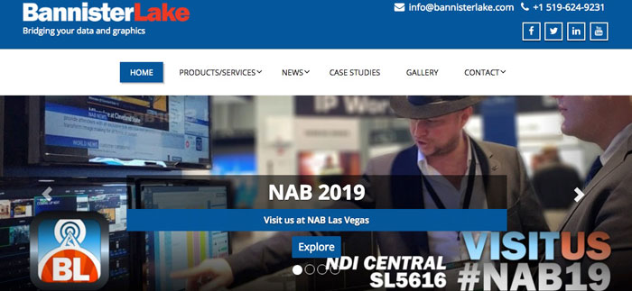 Bannister Lake la 2019 NAB Show Broadcast Engineering e Information Technology Conference (BEITC)