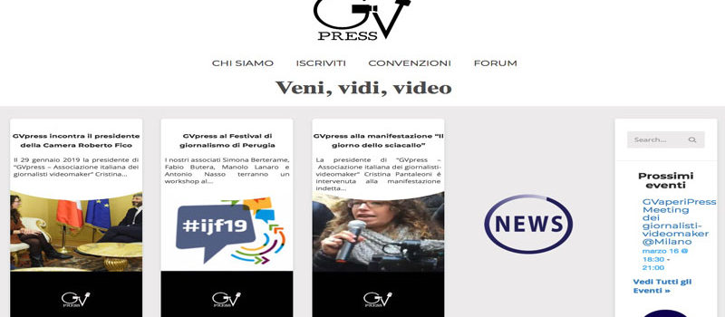 Con GVpress cresce la figura del videogiornalista