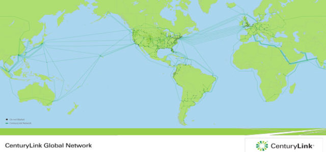 CenturyLink, rete e servizi in tutto il mondo