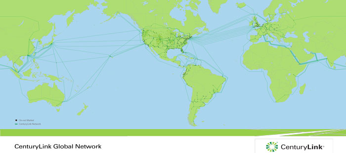 CenturyLink, rete e servizi in tutto il mondo