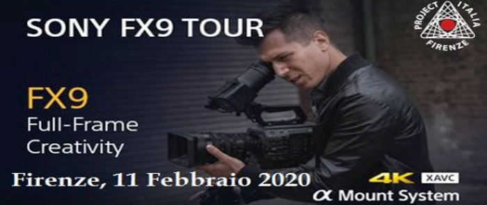 Sony e Project Italia con la camera PXW-FX9 & XDCA-FX9 a Firenze l’11 febbraio