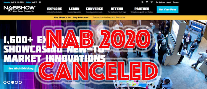 FLASH::: Il NAB di Las Vegas di aprile ANNULLATO, forse in autunno