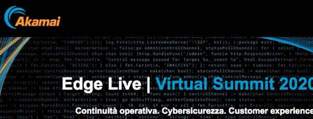 Akamai: Edge Live, Virtual Summit 2020