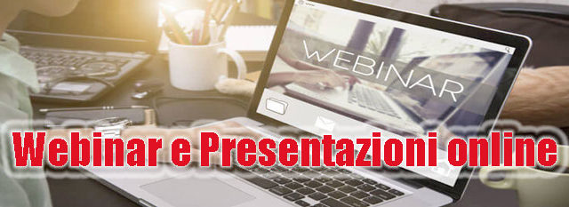 Nuova sezione di MonitoR dedicata ai WEBINAR